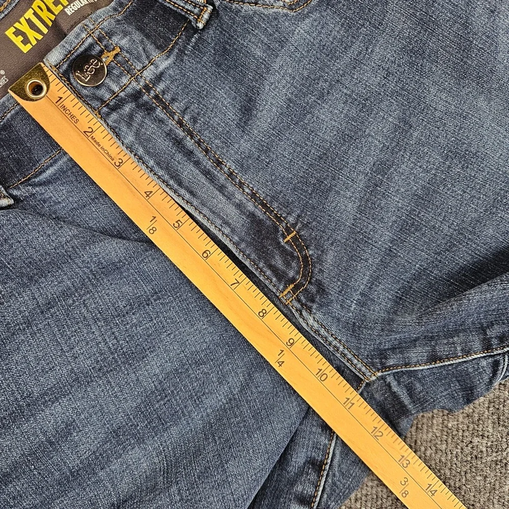 Lee Extreme Motion Regular Fit Bootcut Jeans Men's 38x30 Blue Denim Dark Wash